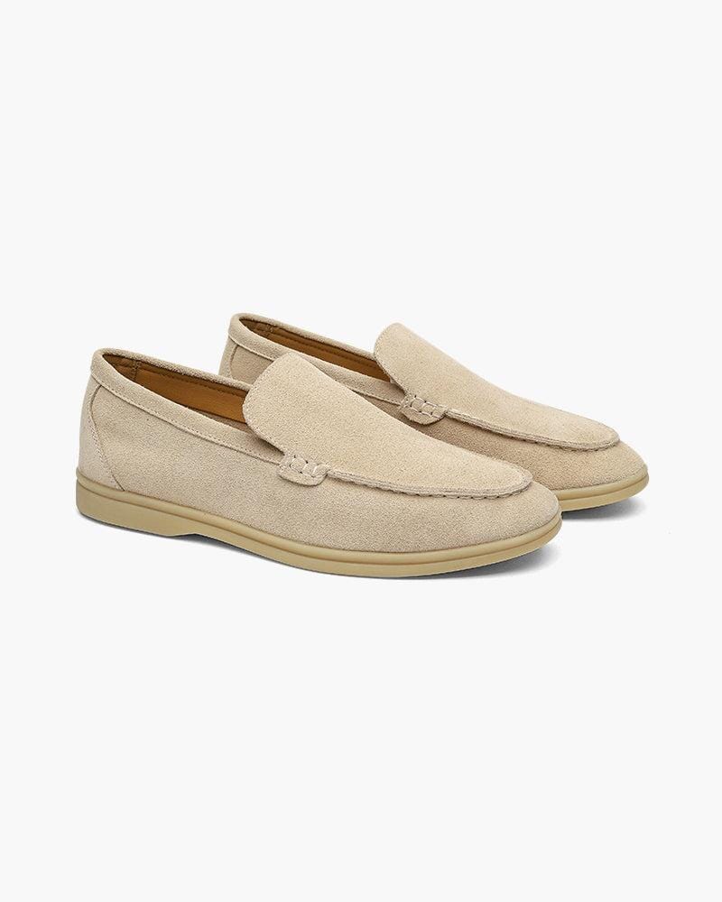 Old Money Premium Suede Loafers Bernard Grimberg Beige US 6 