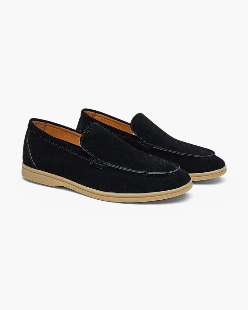 Old Money Premium Suede Loafers Bernard Grimberg Black US 6 