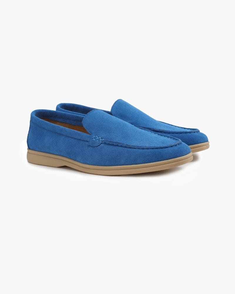 Old Money Premium Suede Loafers Bernard Grimberg Blue US 6 