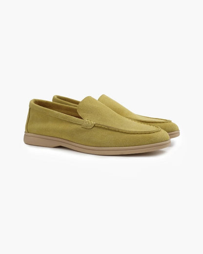 Old Money Premium Suede Loafers Bernard Grimberg Light Green US 6 