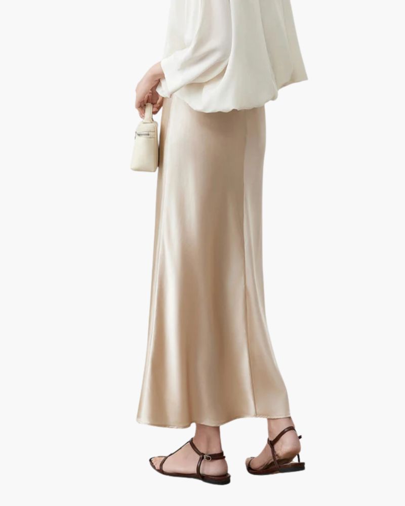 Old Money Silk Skirt Bernard Grimberg Women 