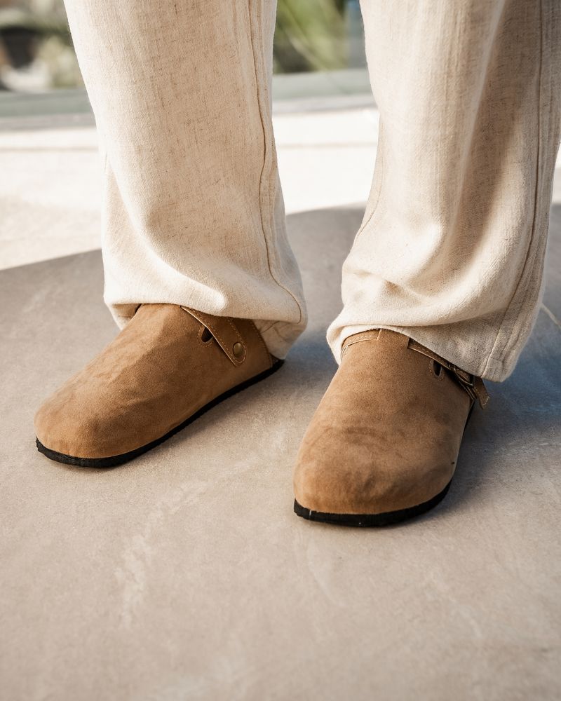 Old Money Suede Clogs Bernard Grimberg 