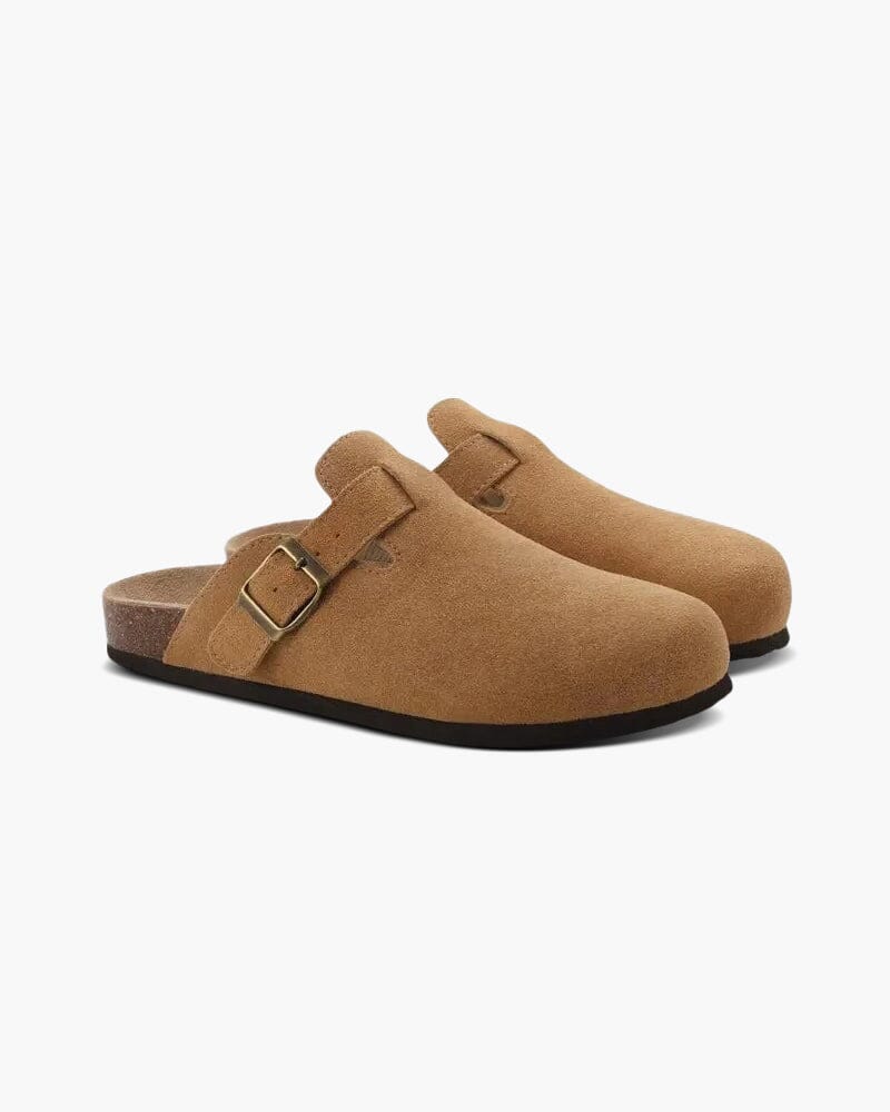 Old Money Suede Clogs Bernard Grimberg Brown US 5.5 