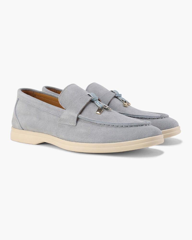 Old Money Suede Lady Loafers Bernard Grimberg Women Fog Blue EU 35 / UK 2 / US 4 