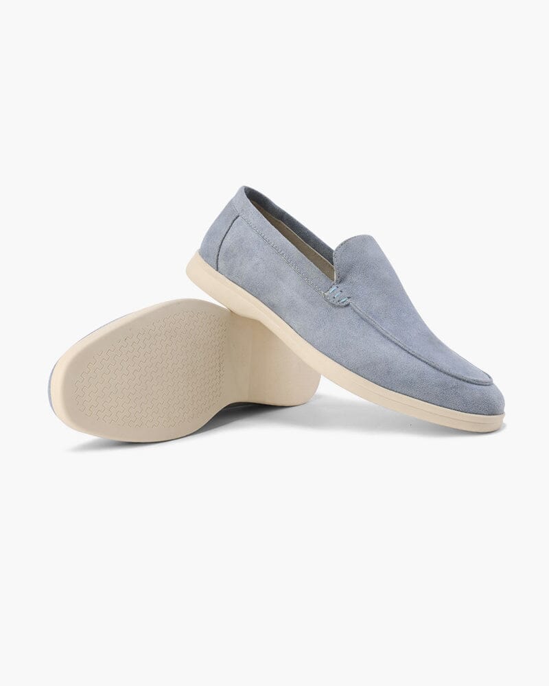 Old Money Suede Loafers Bernard Grimberg Fog Blue US 6 