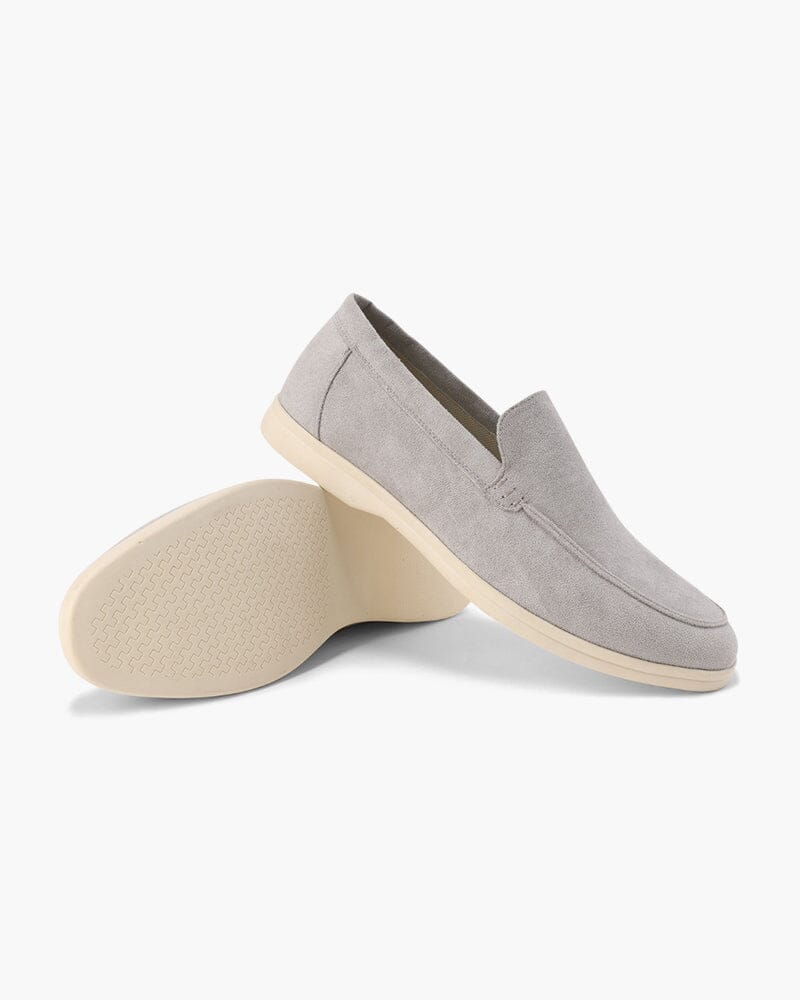 Old Money Suede Loafers Bernard Grimberg Light Gray US 6 