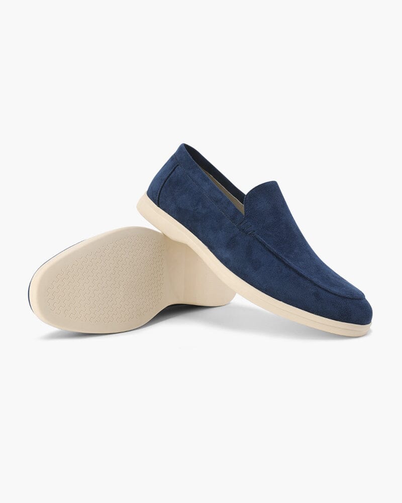 Old Money Suede Loafers Bernard Grimberg Marine Blue US 6 