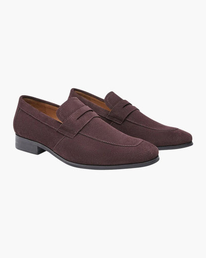 Old Money Suede Penny Loafers Bernard Grimberg Brown EU 39 / US 6 / UK 5 