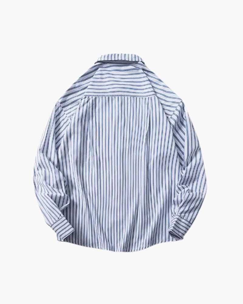 Oversized Striped Shirt oldmoneystyle 