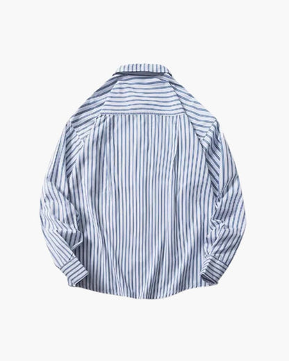 Oversized Striped Shirt oldmoneystyle 