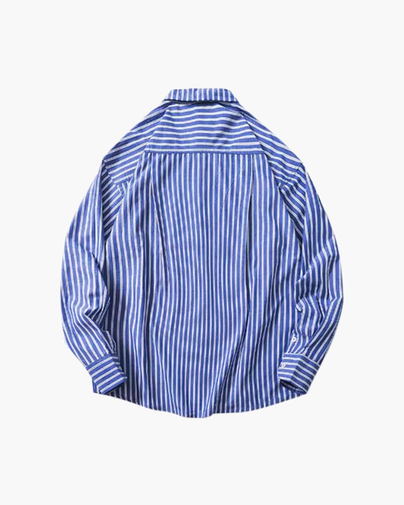 Oversized Striped Shirt oldmoneystyle 