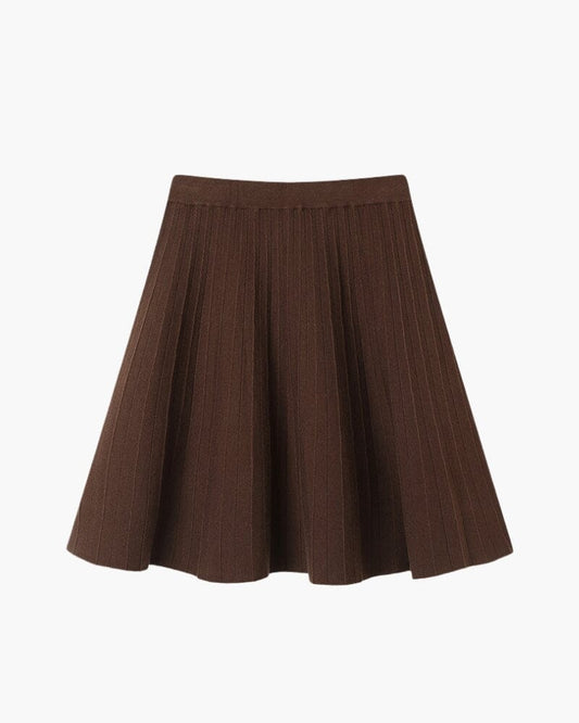 Oxford Pleated Wool Mini Bernard Grimberg Women Brown One size 