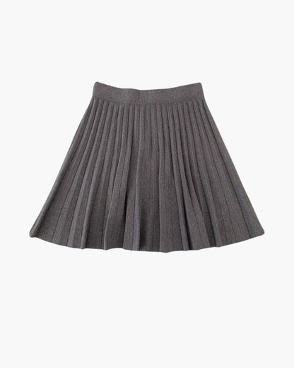 Oxford Pleated Wool Mini Bernard Grimberg Women Gray One size 