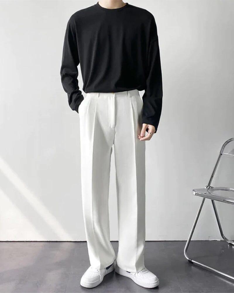 Paris Wide Fit Pantalon Bernard Grimberg White S 