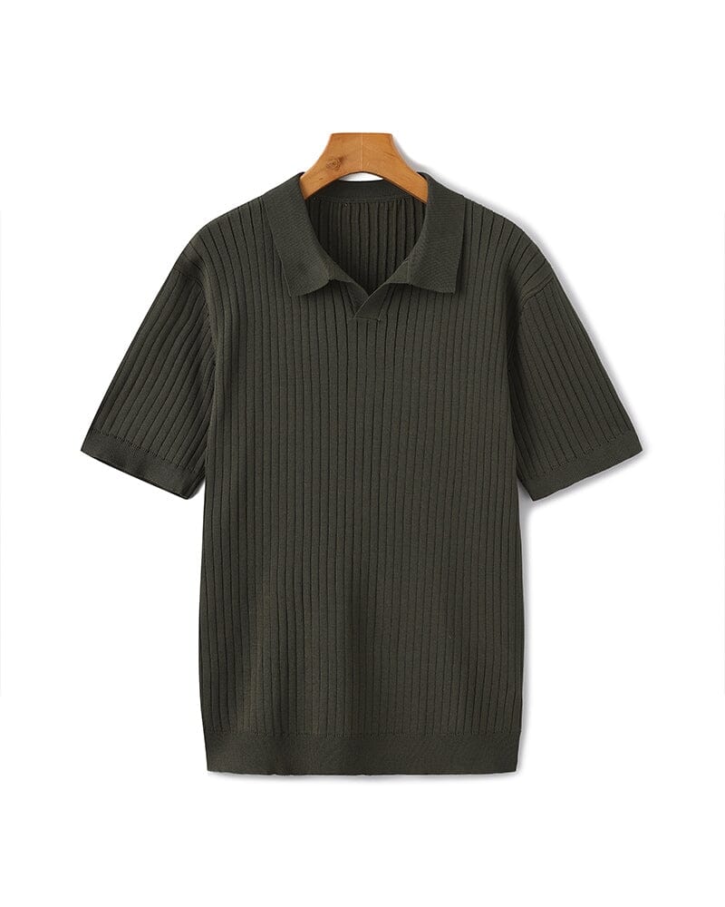 Premium Ribbed Polo Bernard Grimberg Green XS 
