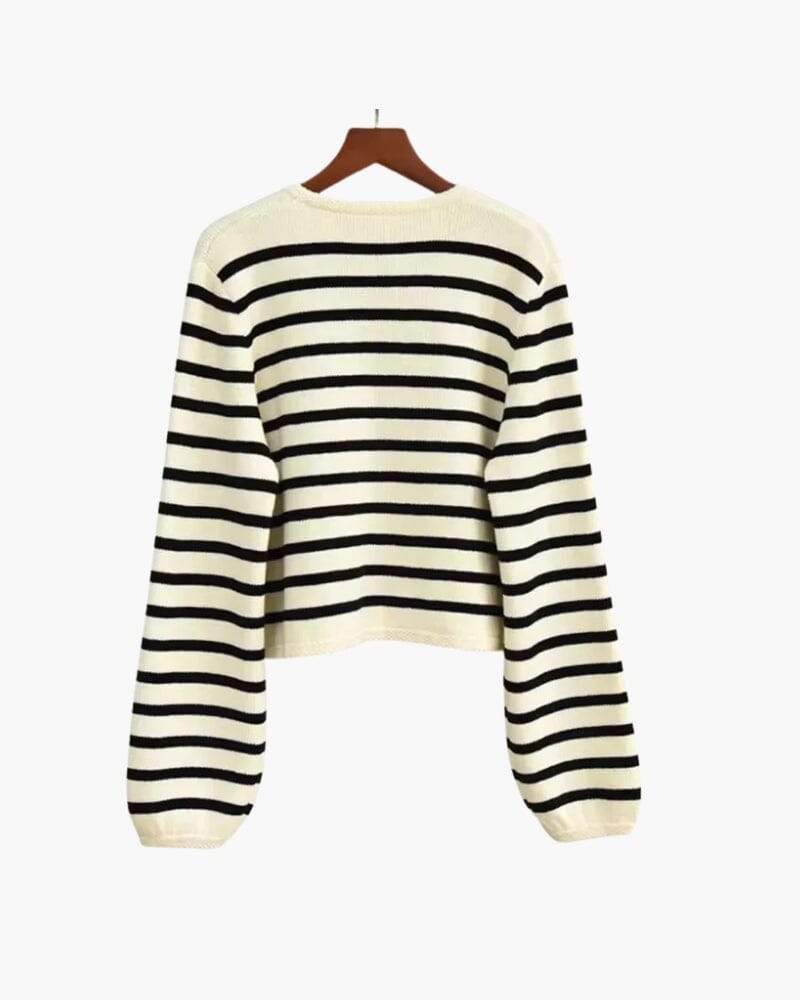 Premium Striped Wool Vest Bernard Grimberg Women 