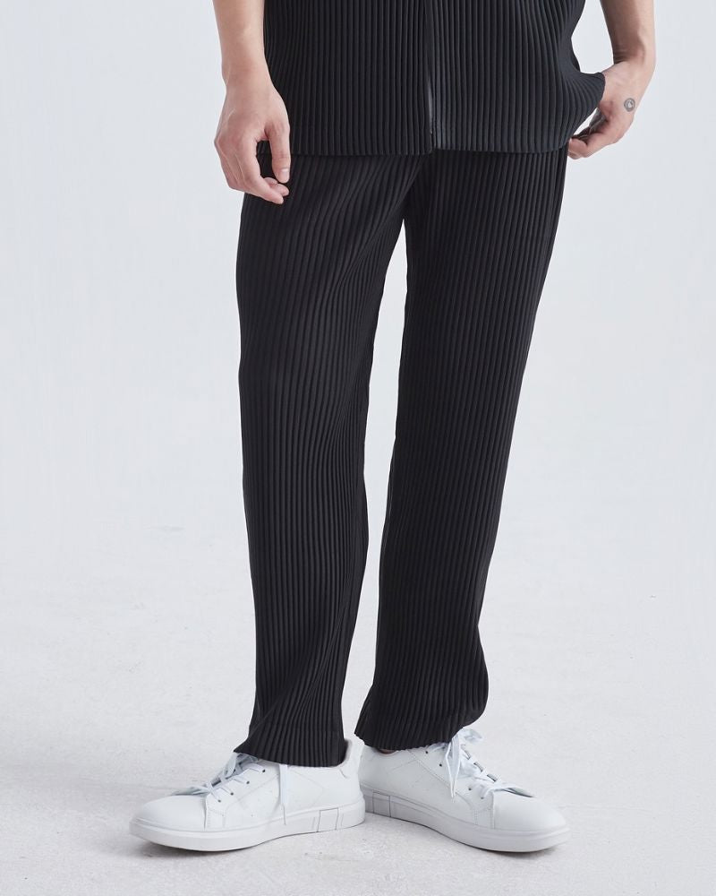 Ribbed Cotton Pantalon 0 oldmoneystyle Black S 