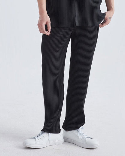 Ribbed Cotton Pantalon 0 oldmoneystyle Black S 