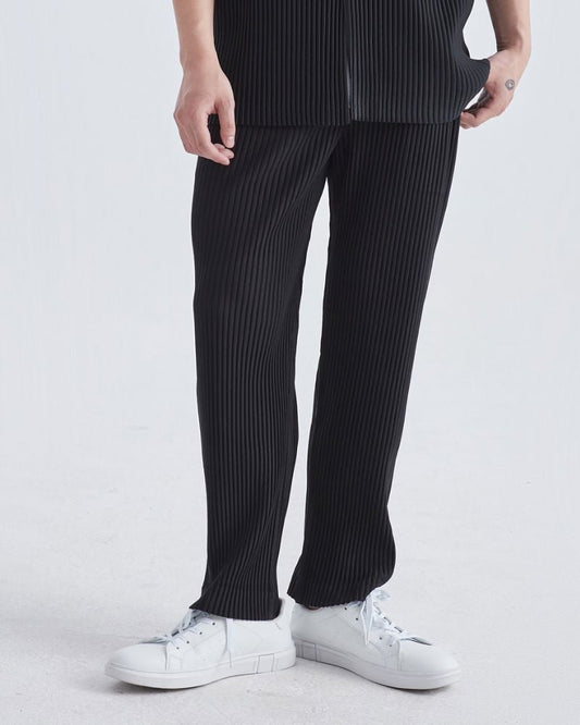 Ribbed Cotton Pantalon 0 oldmoneystyle Black S 