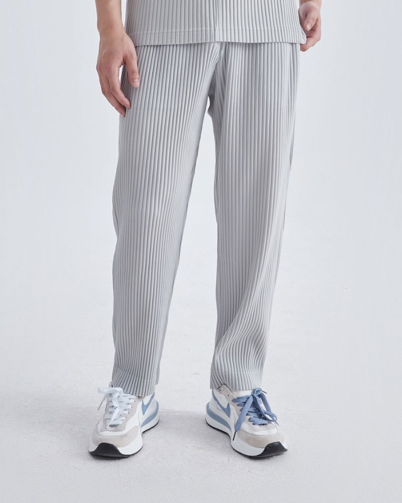 Ribbed Cotton Pantalon 0 oldmoneystyle Gray S 