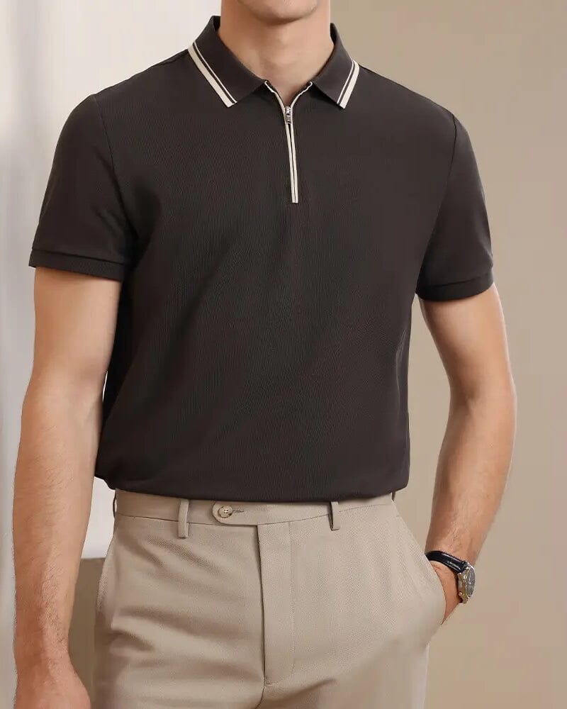 Ridgeway Zip Polo T-shirt Bernard Grimberg 