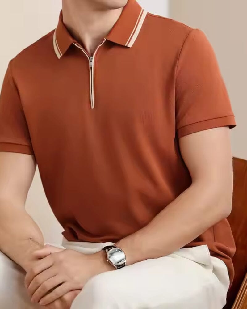 Ridgeway Zip Polo T-shirt Bernard Grimberg 