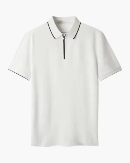 Ridgeway Zip Polo T-shirt Bernard Grimberg White XS 