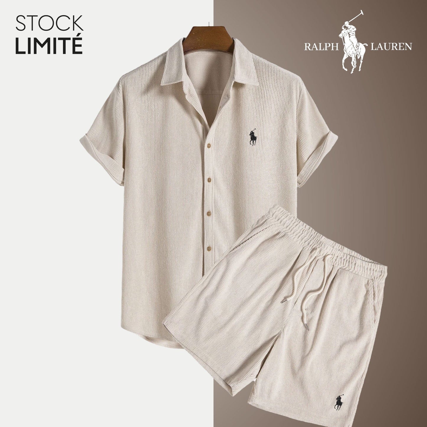 R&L Casual Outfit Bernard Grimberg Beige S 