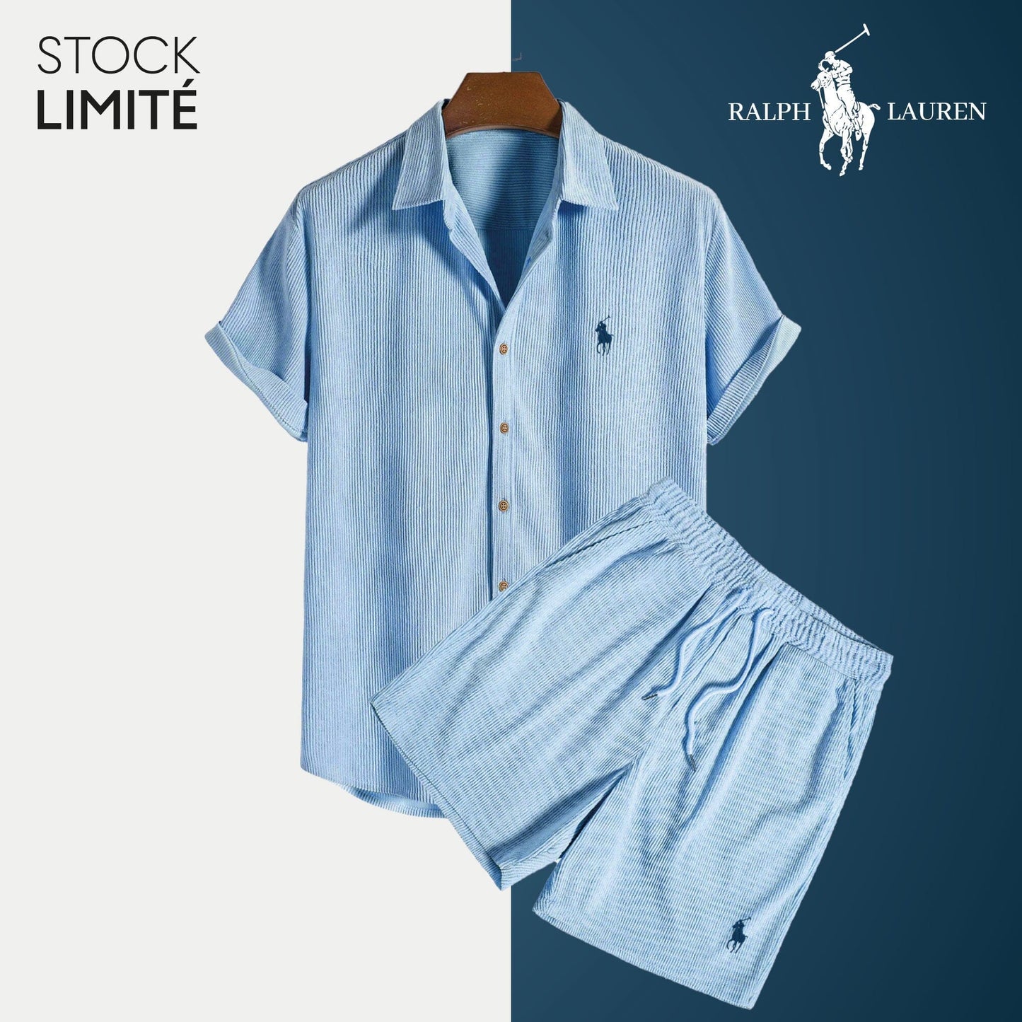 R&L Casual Outfit Bernard Grimberg Blue S 