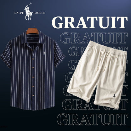R&L Pack: Signature Shirt + Free Shorts Bernard Grimberg Navy blue S 