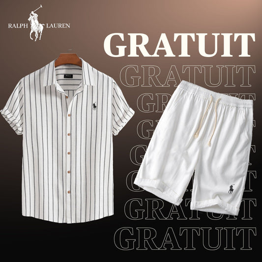 R&L Pack: Signature Shirt + Free Shorts Bernard Grimberg White Royale S 