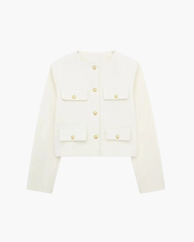 Savile Crop Blazer Bernard Grimberg Women White XS 