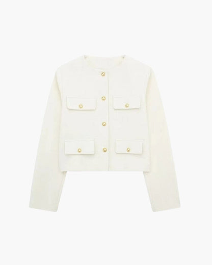 Savile Crop Blazer Bernard Grimberg Women White XS 
