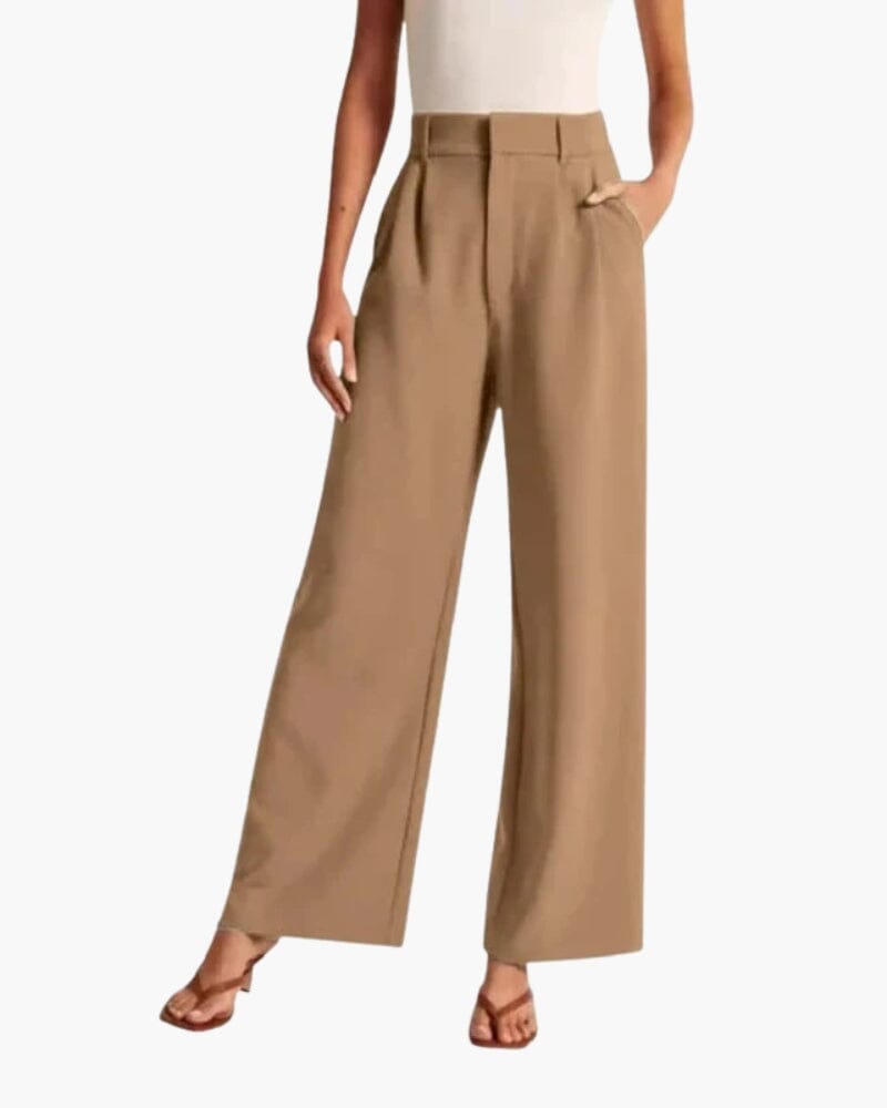 Serena Wide-Leg Trousers Bernard Grimberg Women Brown S 