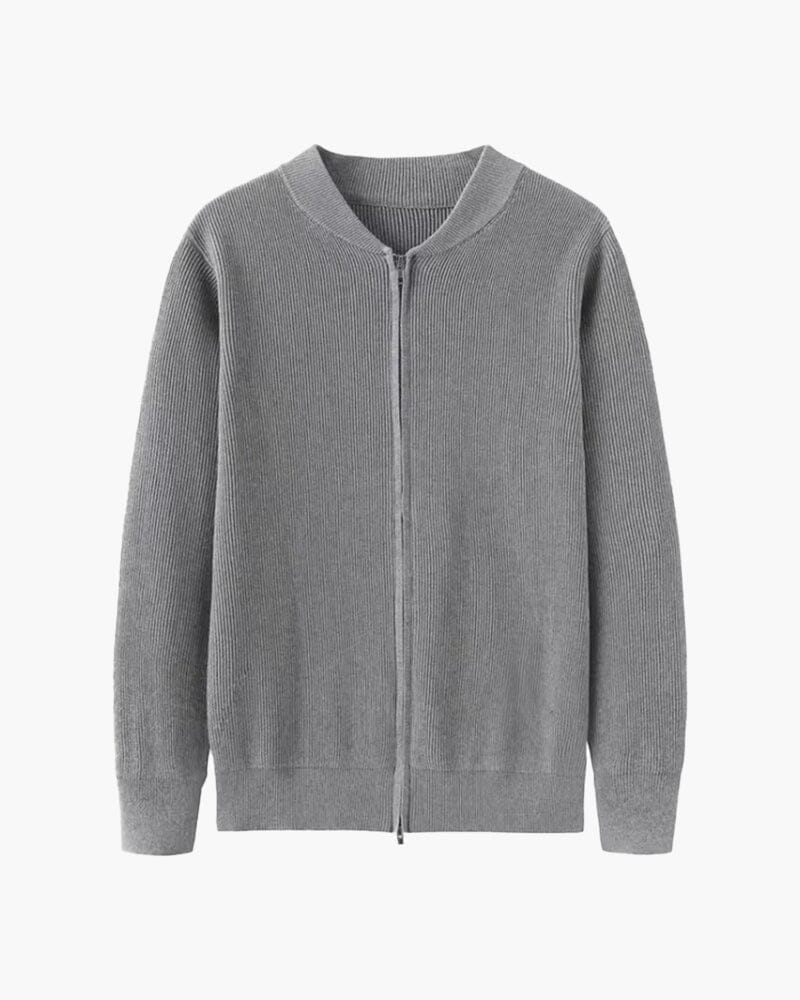 Soft 100% Cotton Gilet Bernard Grimberg Gray S 
