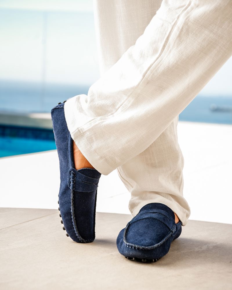 Suede Driver Loafers Bernard Grimberg 
