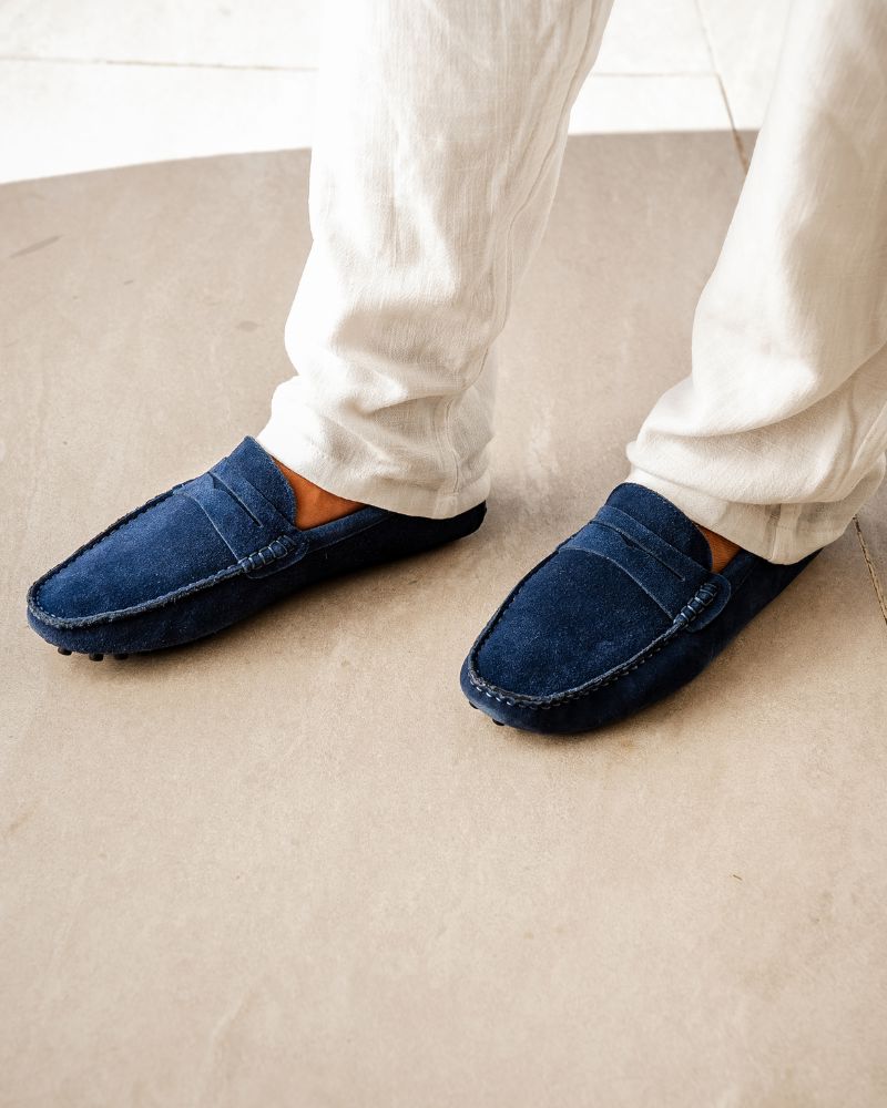 Suede Driver Loafers Bernard Grimberg 