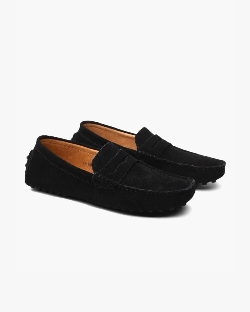 Suede Driver Loafers Bernard Grimberg Black EU 38 / UK 5 / US 5.5 