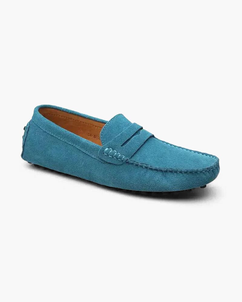 Suede Driver Loafers Bernard Grimberg Ocean Blue EU 38 / UK 5 / US 5.5 