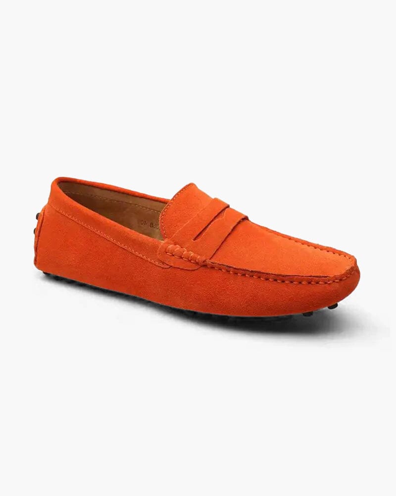 Suede Driver Loafers Bernard Grimberg Orange EU 38 / UK 5 / US 5.5 