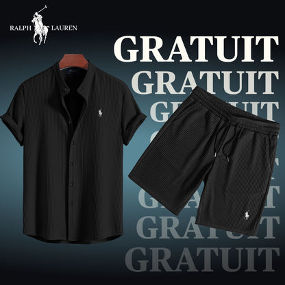 SUMMER OFFER (BUY A SHIRT = GET A FREE SHORT) Bernard Grimberg Black S 