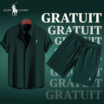 SUMMER OFFER (BUY A SHIRT = GET A FREE SHORT) Bernard Grimberg Green S 