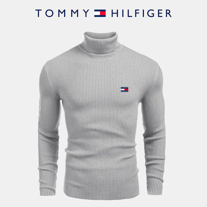TH Turtleneck Sweater Bernard Grimberg Gray M 