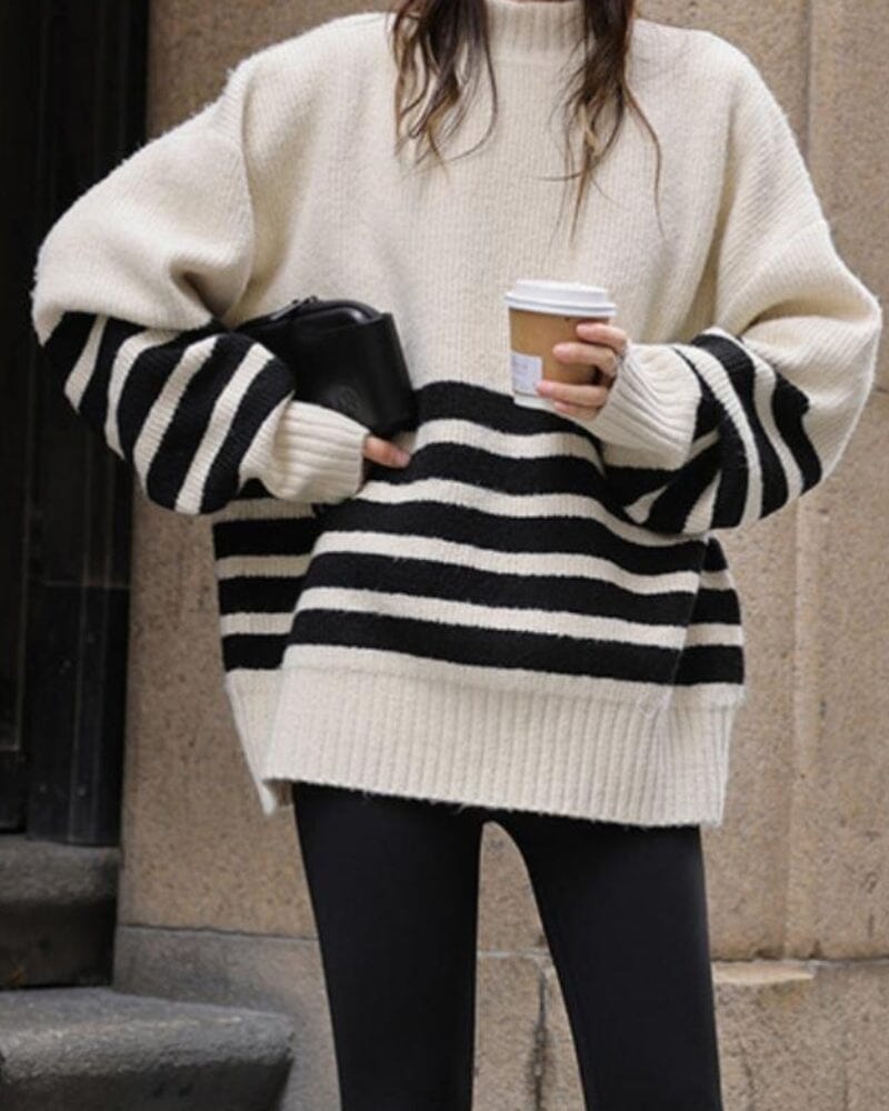 The Coastal Stripe Sweater Knitwear Bernard Grimberg Women 