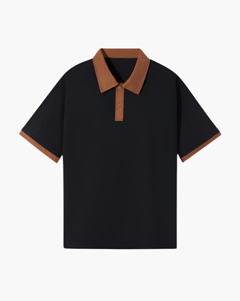 The Como Polo T-shirt Bernard Grimberg Black S 