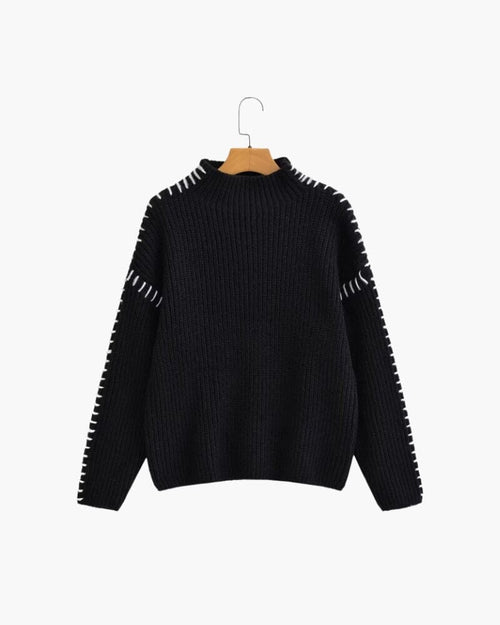 The Lila Stitch Sweater Bernard Grimberg Women Black S 