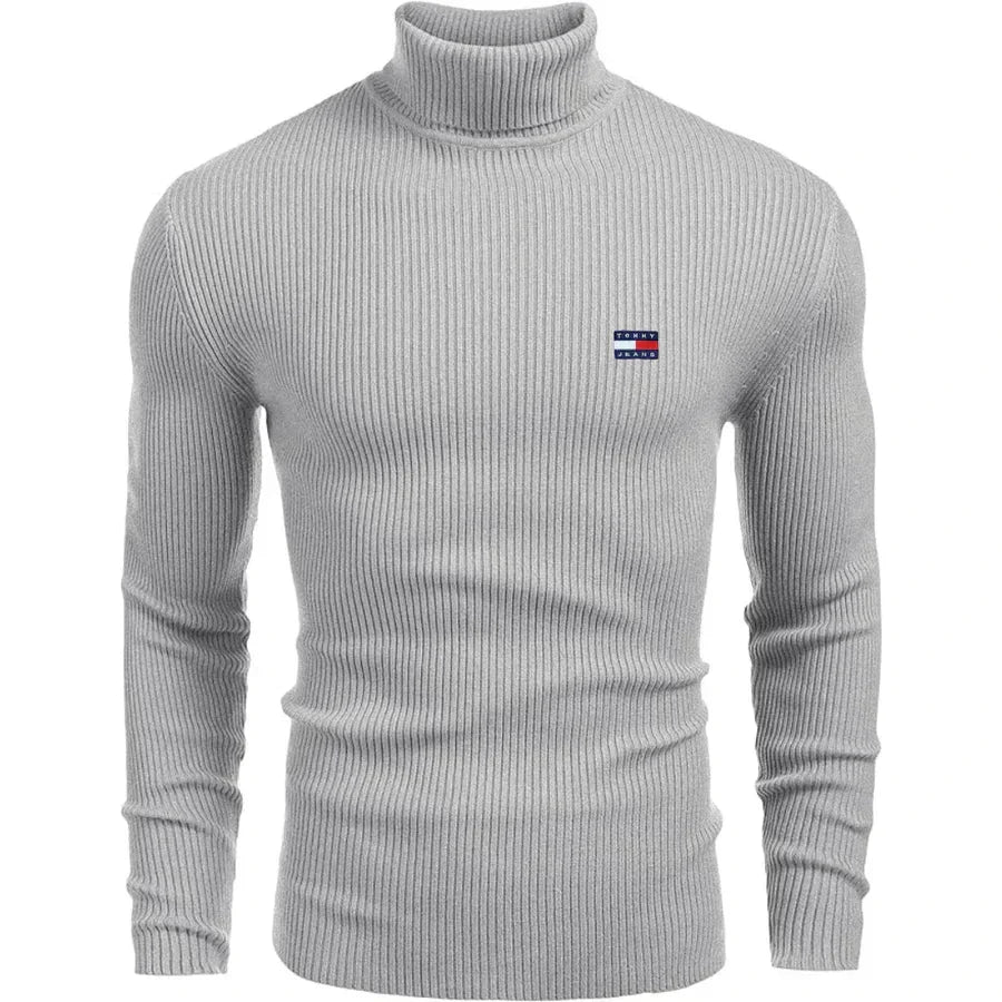 Turtleneck sweater Bernard Grimberg Gray M 
