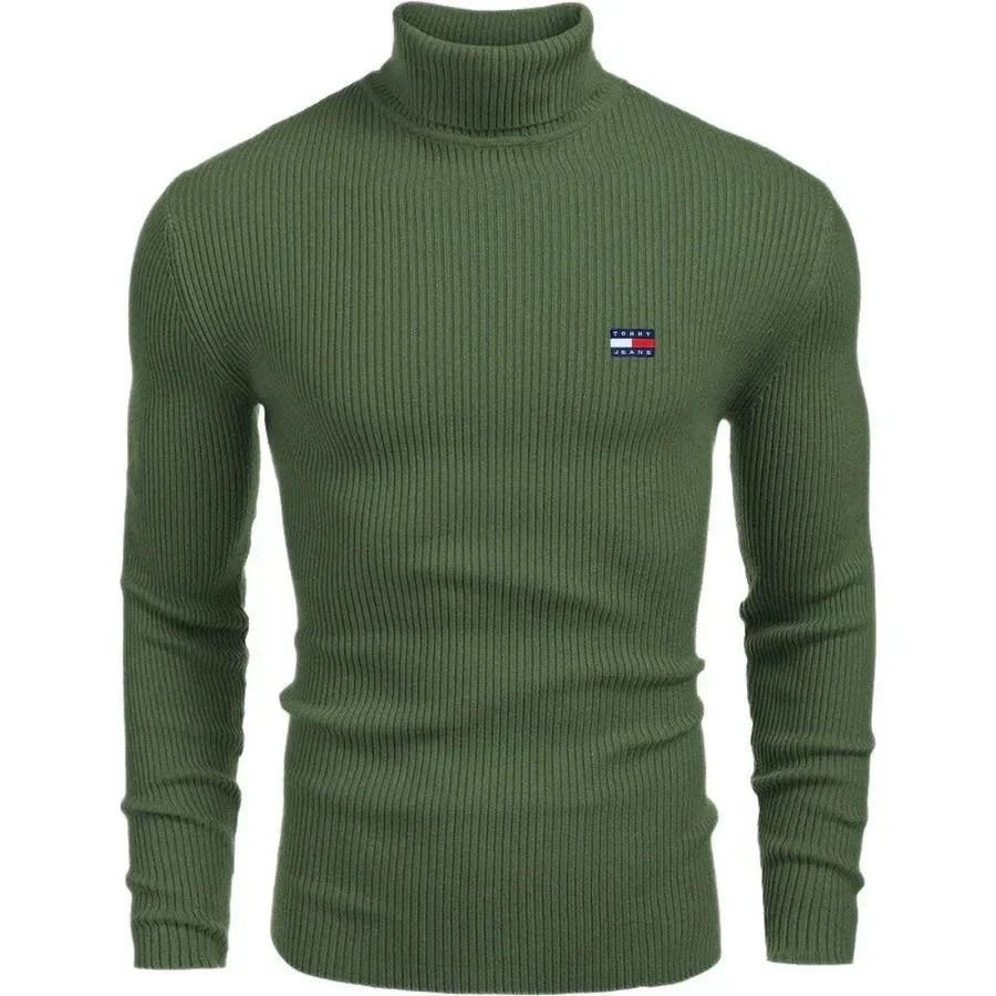 Turtleneck sweater Bernard Grimberg Green M 