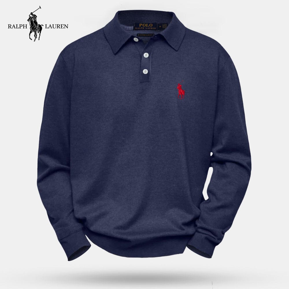 Victor | Men's Polo Shirt Bernard Grimberg Navy blue S 