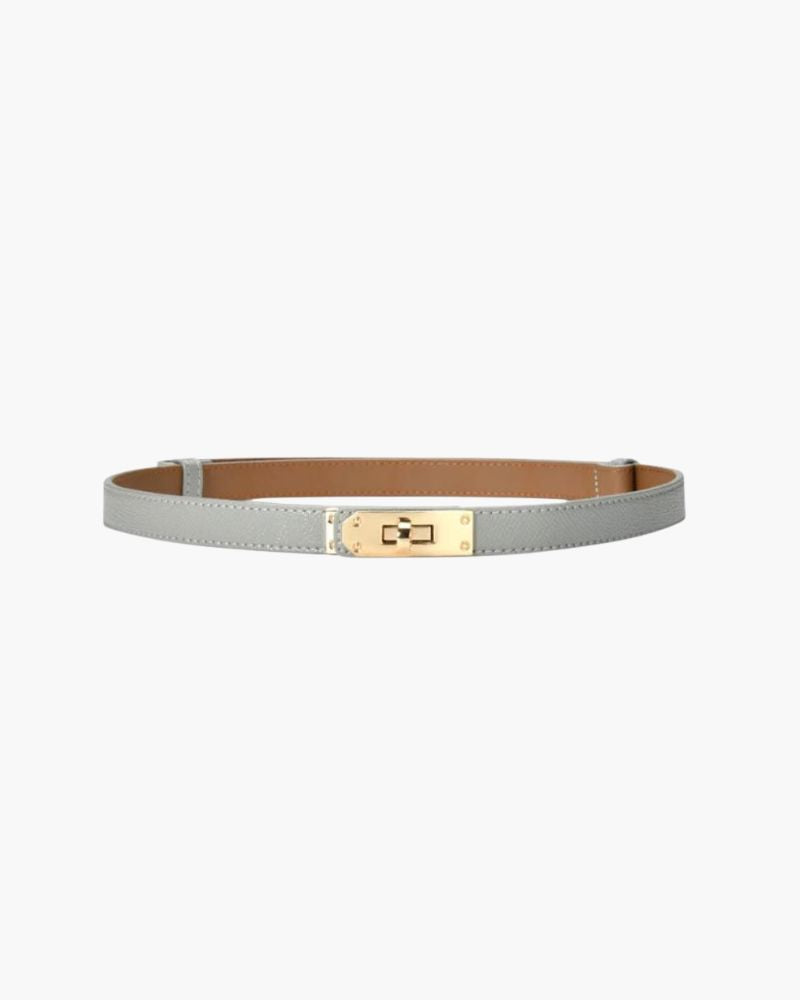 Vintage Slim Belt Bernard Grimberg Women Gray 